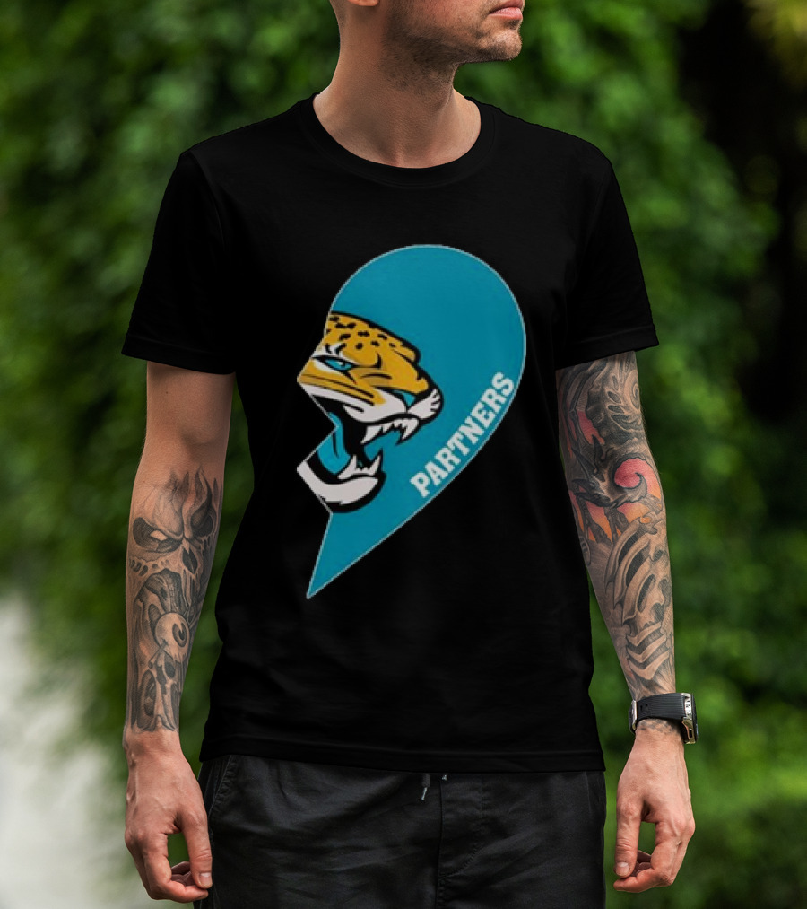Jacksonville Jaguars Partners Half Heart T-Shirt