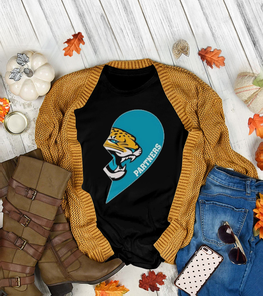Jacksonville Jaguars Partners Half Heart T-Shirt