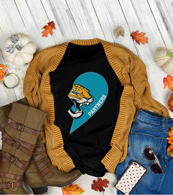 Jacksonville Jaguars Partners Half Heart T-Shirt