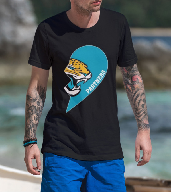 Jacksonville Jaguars Partners Half Heart T-Shirt