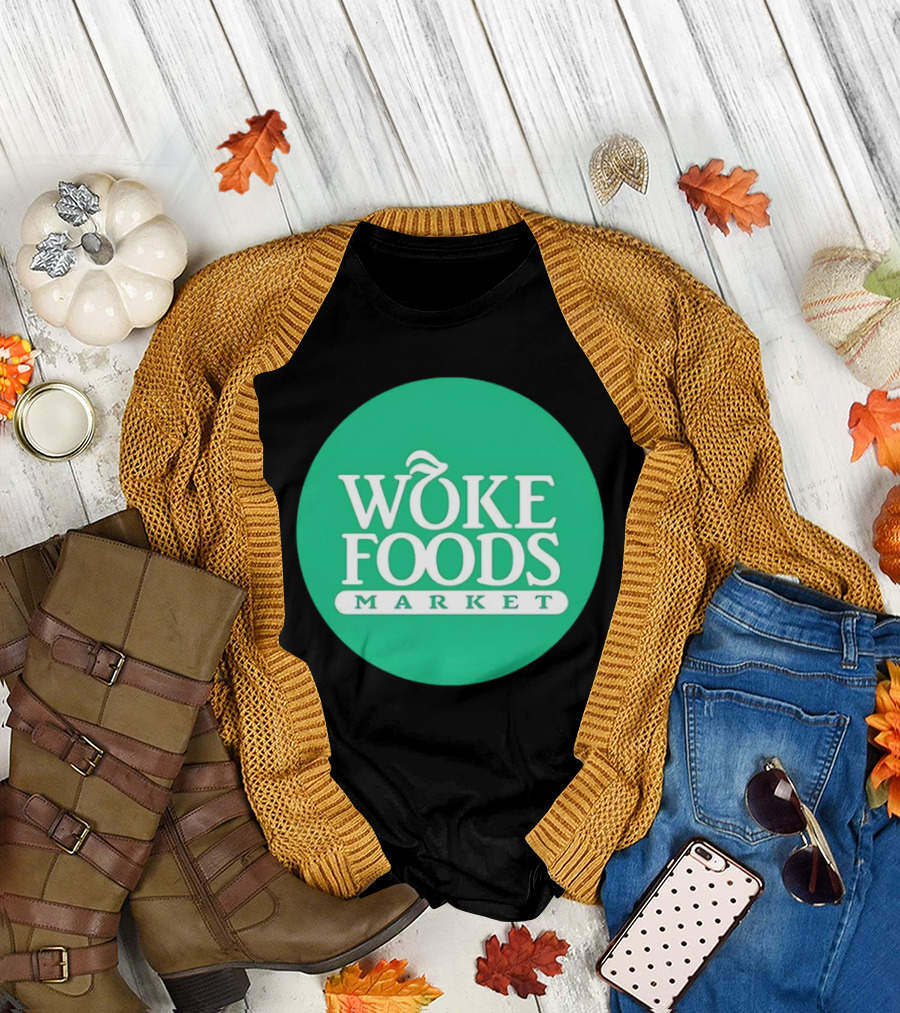 Woke Foods Market Green Circle T-Shirt