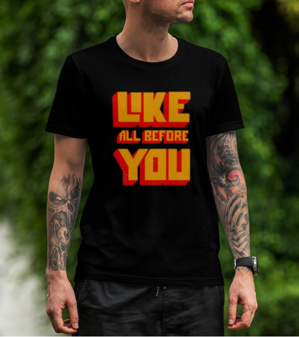 The Voidz Like All Before You Text Bold Yellow Red T-Shirt