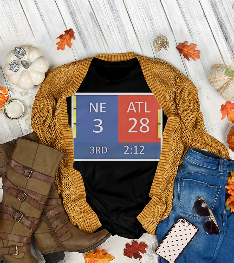 Cowboys Fan NE 3 ATL 28 3rd 2:12 T-Shirt