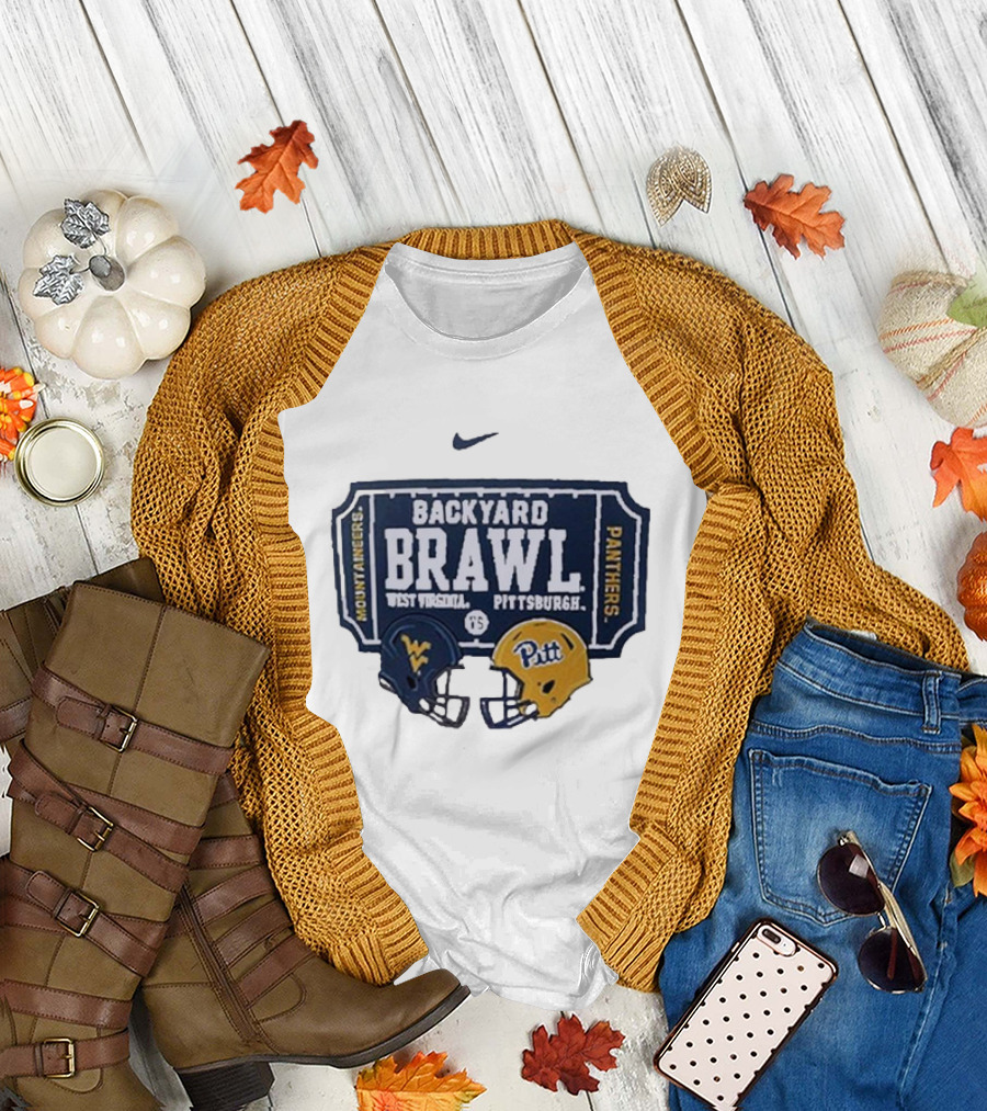 Backyard Brawl West Virginia Mountaineers Pittsburgh Panthers 2024 T-Shirt