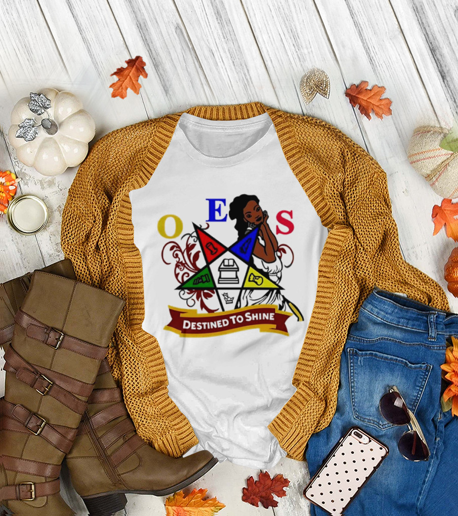 OES Eastern Star Destined to Shine Cartoon T-Shirt