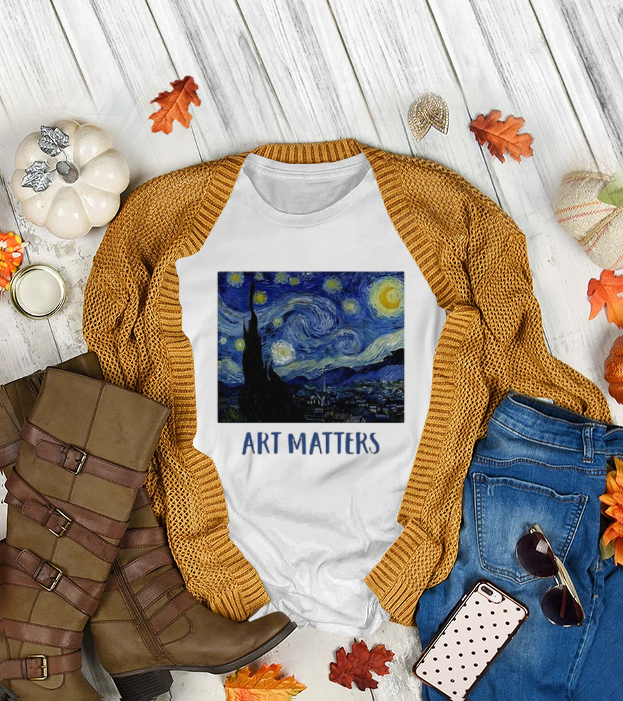 Starry Night Vincent Van Gogh Art Matters Iconic T-Shirt