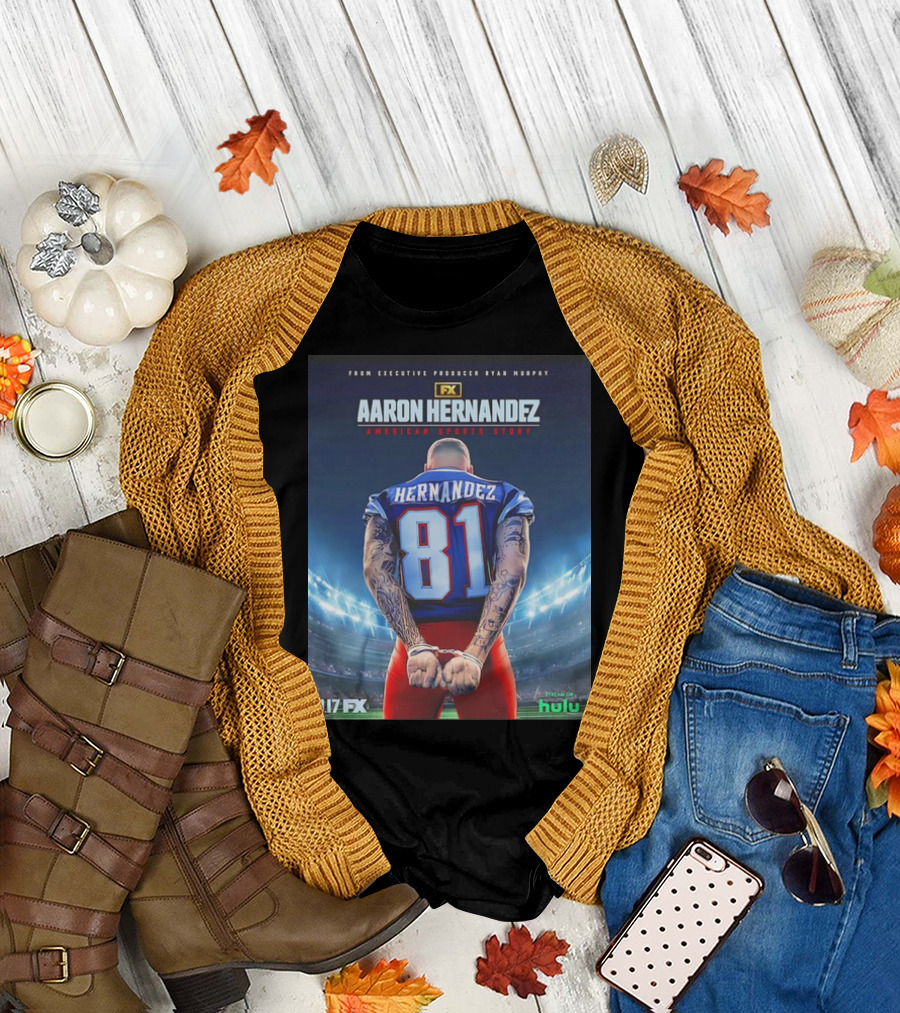 FX Aaron Hernandez American Sports Story Handcuffs 9.17 Stream on Hulu T-Shirt