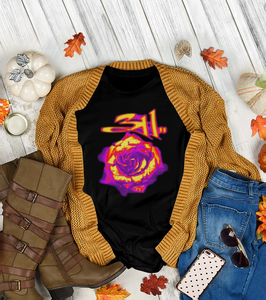 311 Full Bloom Rose Psychedelic T-Shirt