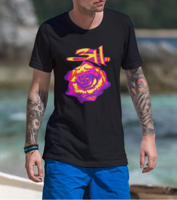 311 Full Bloom Rose Psychedelic T-Shirt