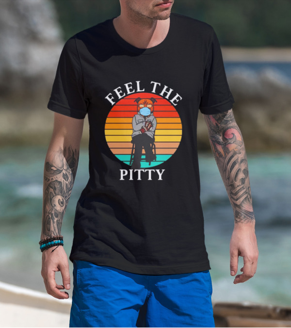 Feel The Pitty Bernie Sanders Pitbull Vintage T-Shirt