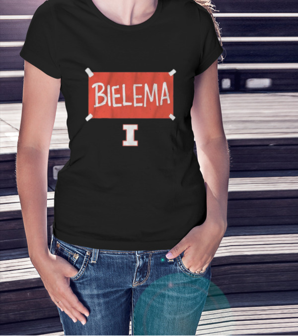 Bielema Illinois Football Banner T-Shirt