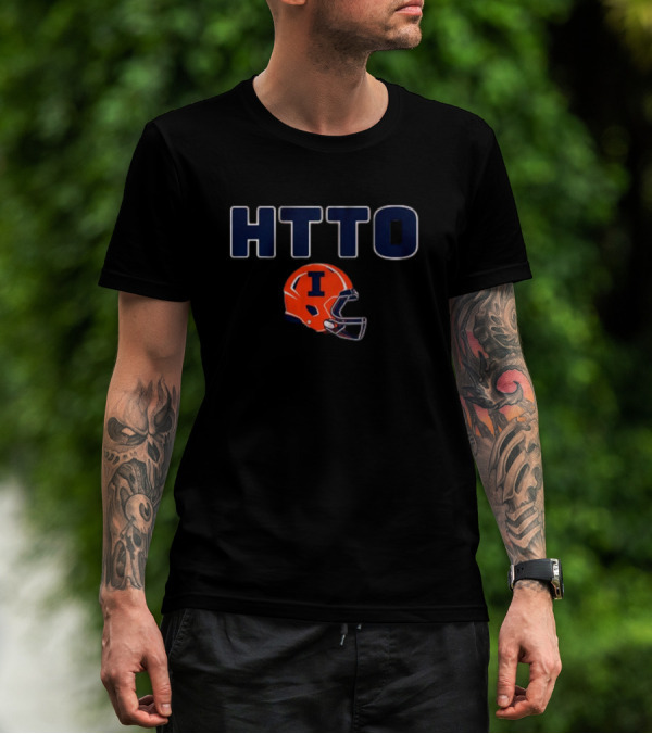 HTTO Illinois Football Helmet T-Shirt