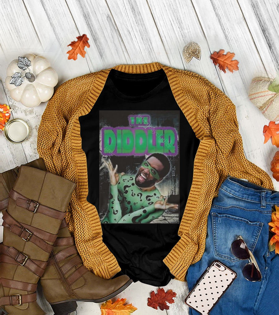 The Diddler Villain Enigma Scandal Puff Diddy Parody Comic T-Shirt