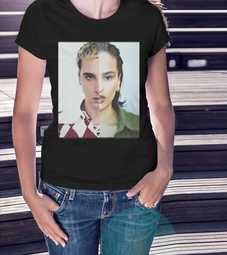 Rosalia Omega Split Face Artistic T-Shirt