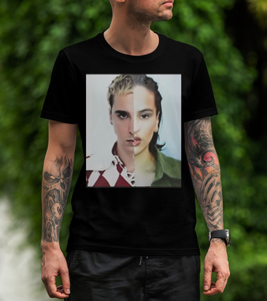 Rosalia Omega Split Face Artistic T-Shirt