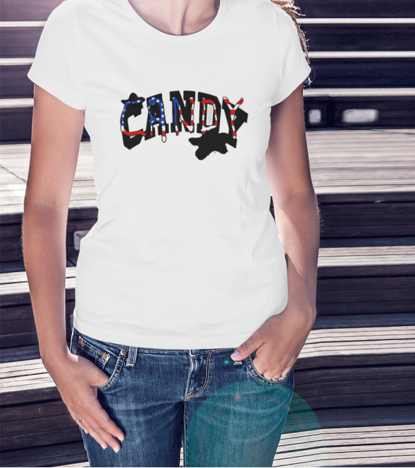 Candy Flipping USA American Flag T-Shirt