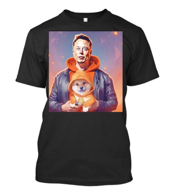 Elon Musk Doge Meme Bitcoin Much Better Wow T-Shirt