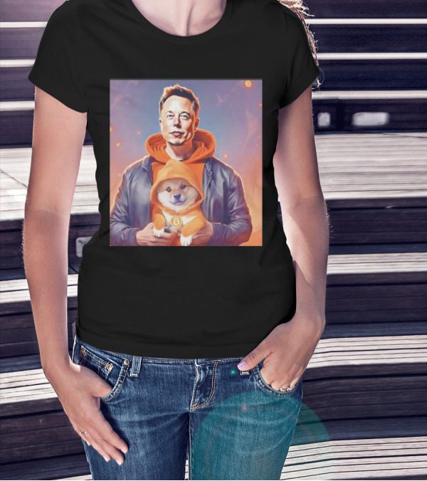 Elon Musk Doge Meme Bitcoin Much Better Wow T-Shirt