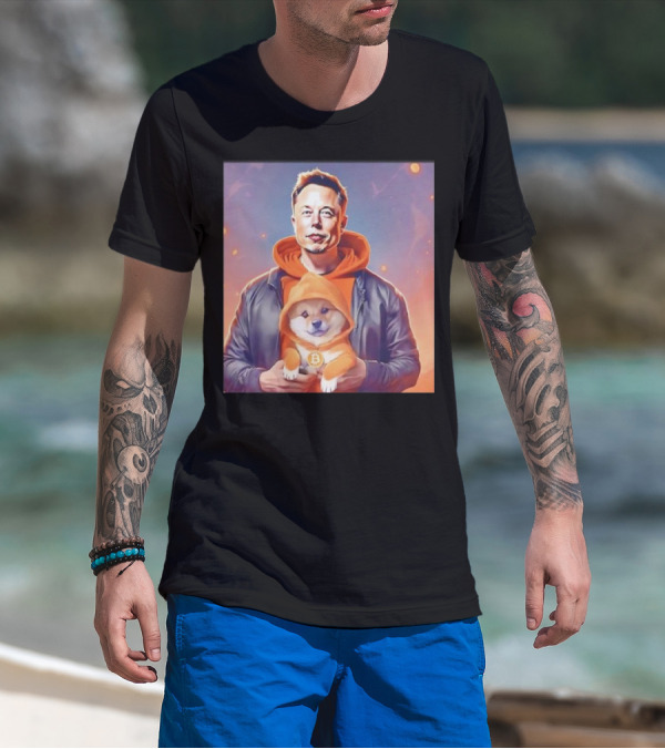 Elon Musk Doge Meme Bitcoin Much Better Wow T-Shirt
