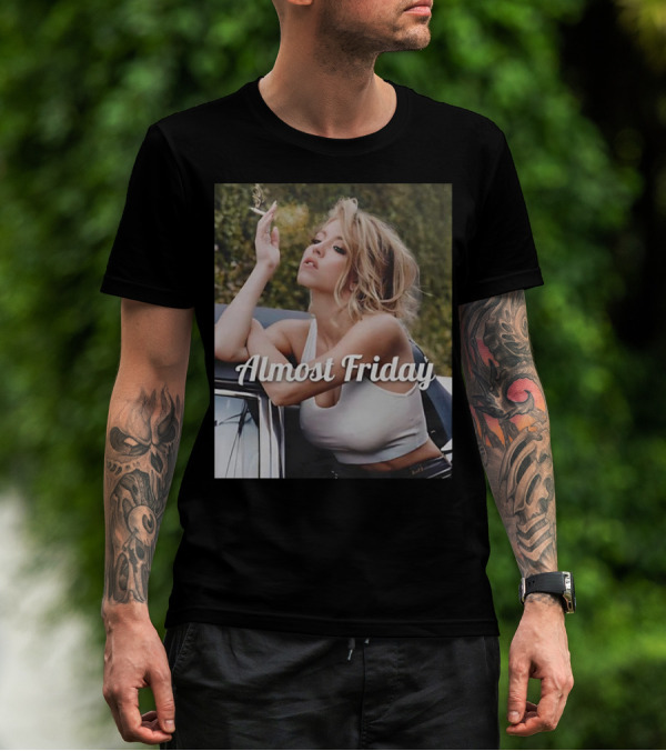 Almost Friday Sydney Sweeney Smoke Car T-Shirt