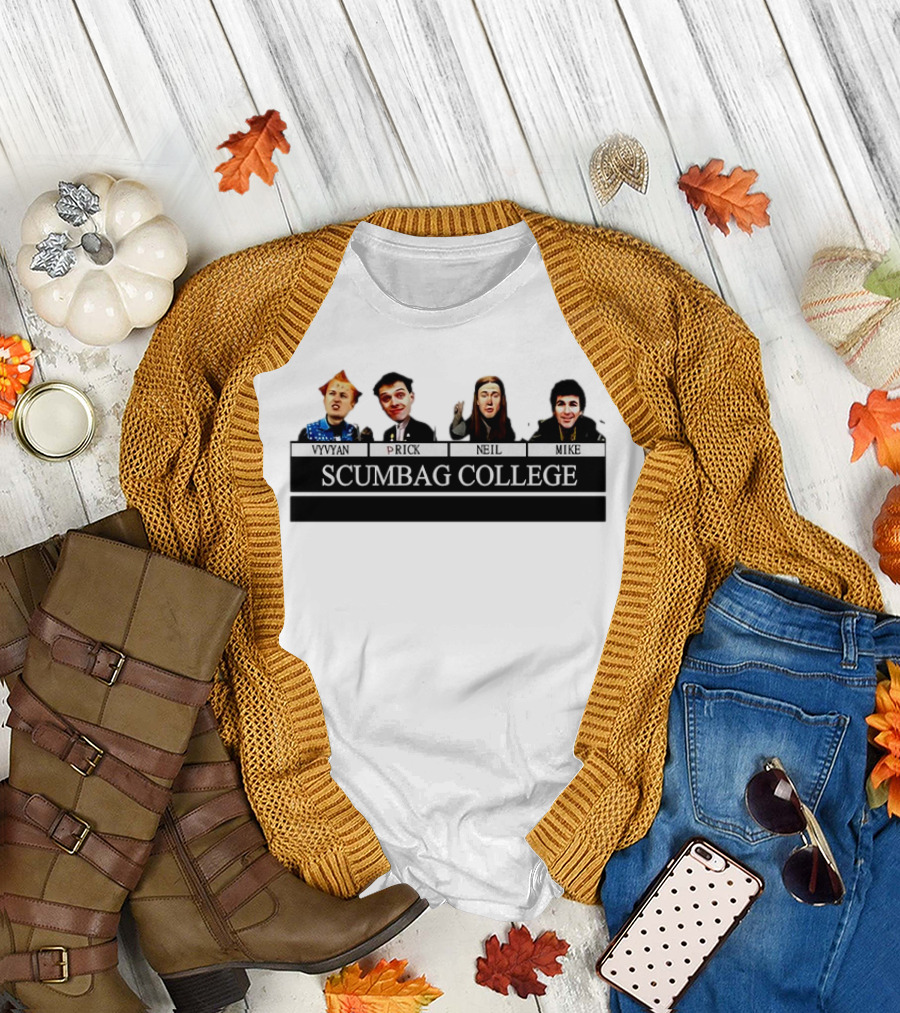 Vyvyan Prick Neil Mike Scumbag College The Young Ones Comedy Series T-Shirt