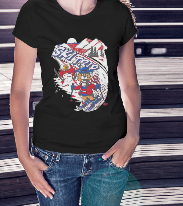 Arizona Cardinals Week 5 Win Ski Trip Adventure With Snowy Mountains And Playful Characters T-Shirt