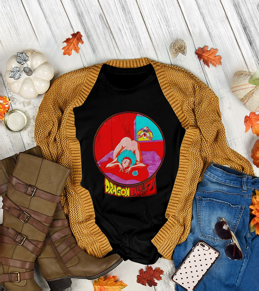 Dragon Ball Z Master Roshi Peeping Vintage Scene with Bulma T-Shirt