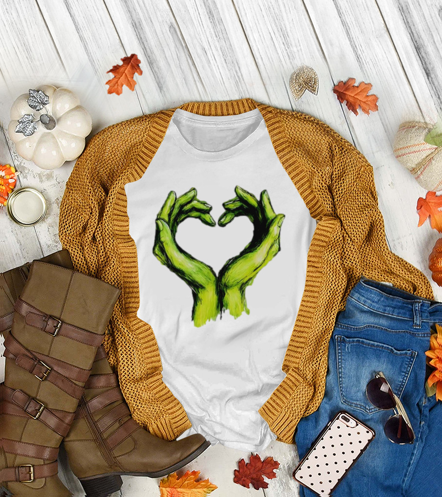 Green Hands Heart Love T-Shirt