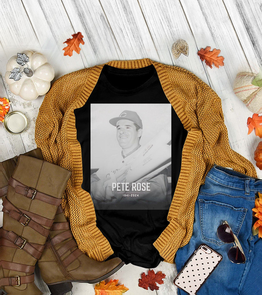 Cincinnati Reds Pete Rose 1941-2024 Thank You For Memories T-Shirt