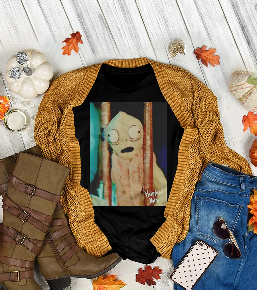 Hairless Hutch Retro Creature Design with Signature T-Shirt