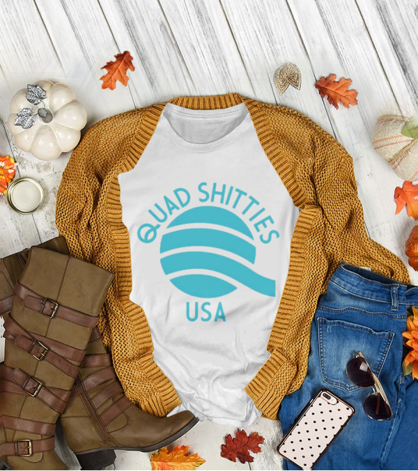 Quad Shitties USA Wavy T-Shirt