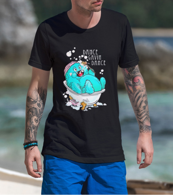 Dance Gavin Dance Band Happy Gobby In Bathtub T-Shirt