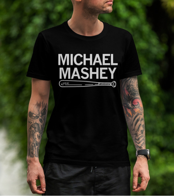 Michael Mashey #19 KC Kansas City Royals Baseball T-Shirt