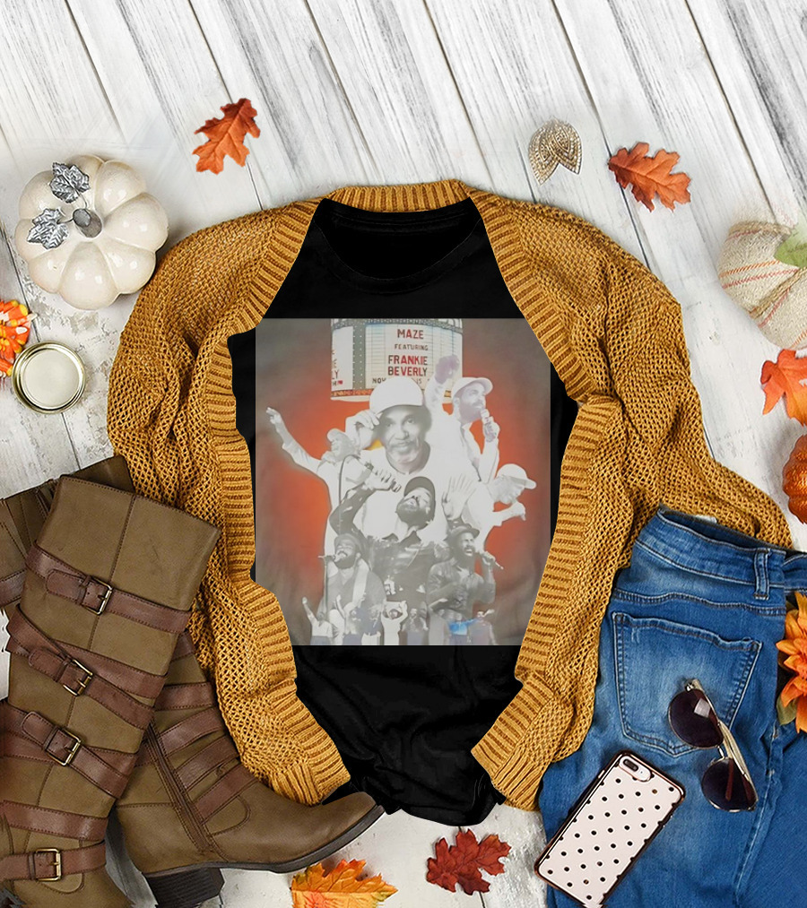Naima Cochrane #Musicsermon Frankie Beverly Maze Featuring Concert Collage T-Shirt