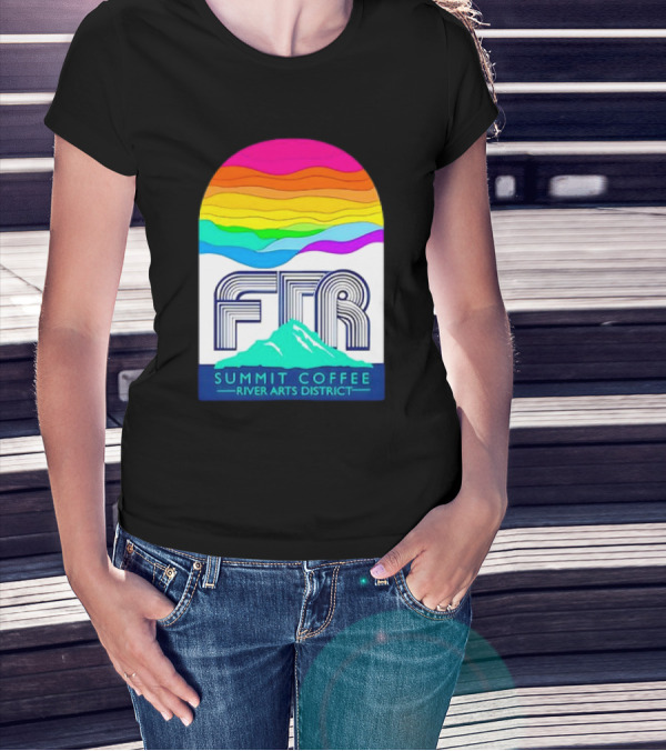 Summit Coffee River Arts District FTR Rainbow Arch Mountain Available Until October 31st, T-Shirt