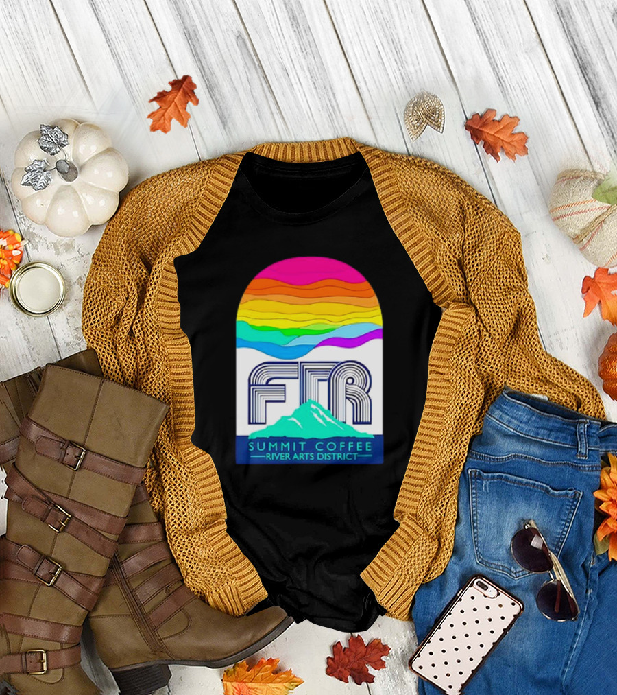 Summit Coffee River Arts District FTR Rainbow Arch Mountain Available Until October 31st, T-Shirt