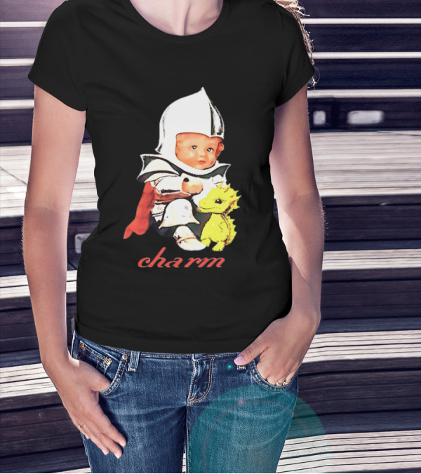 Clairo Charm Dragon Knight Baby With Yellow Creature T-Shirt