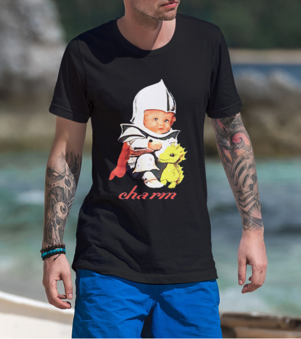 Clairo Charm Dragon Knight Baby With Yellow Creature T-Shirt