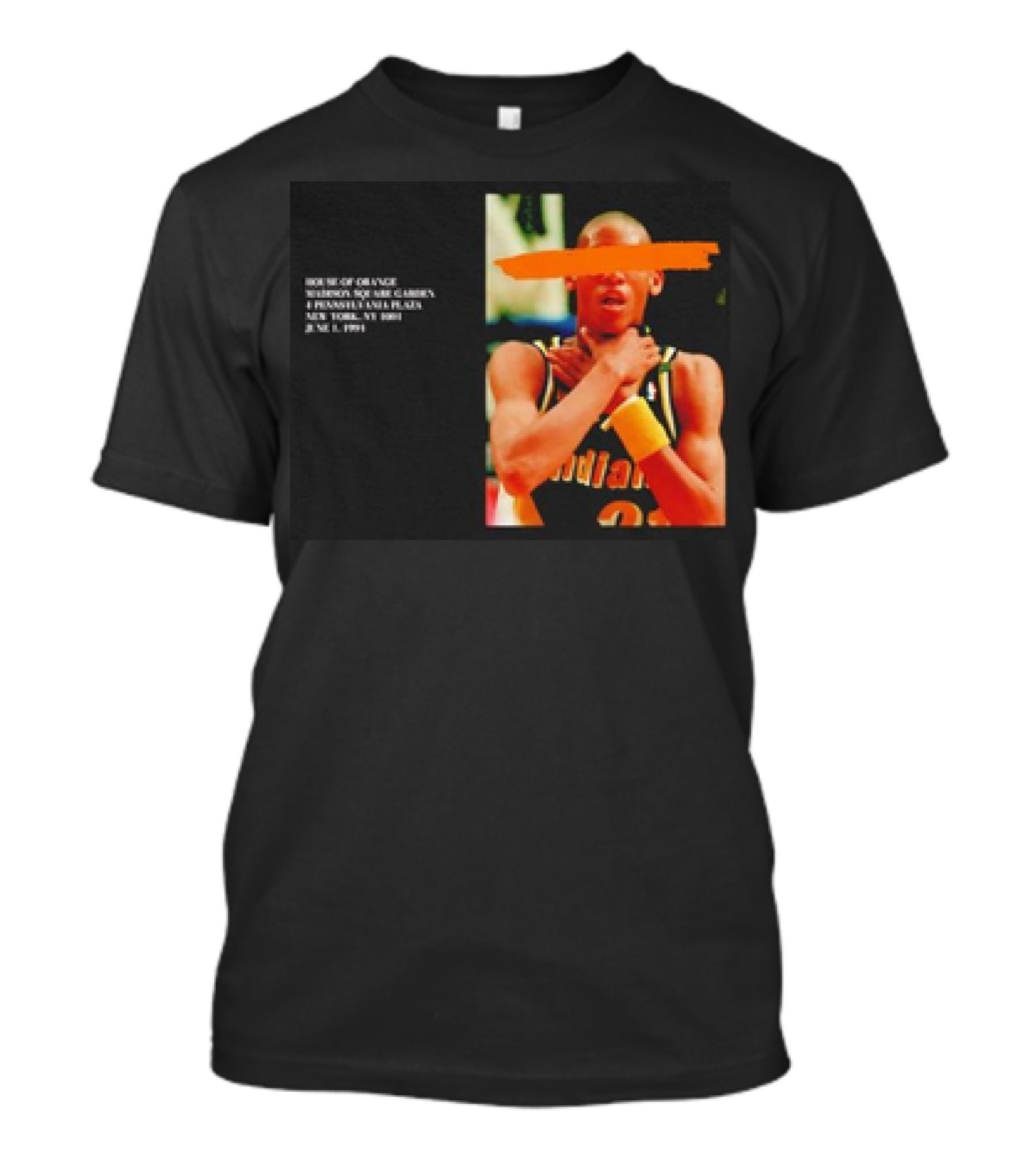 Reggie Miller Choke Gesture MSG 4 Pennsylvania Plaza June 1 1994 T-Shirt