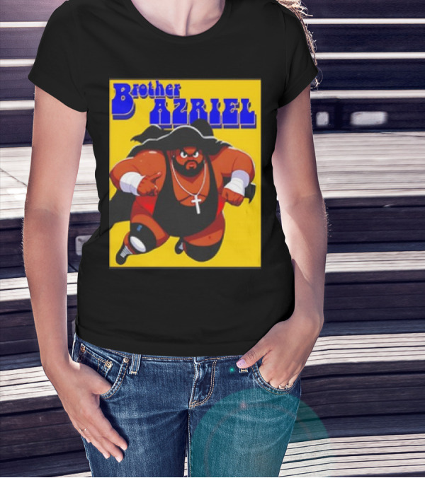Brother Azriel Superhero Bold Text Comic T-Shirt