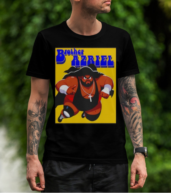 Brother Azriel Superhero Bold Text Comic T-Shirt
