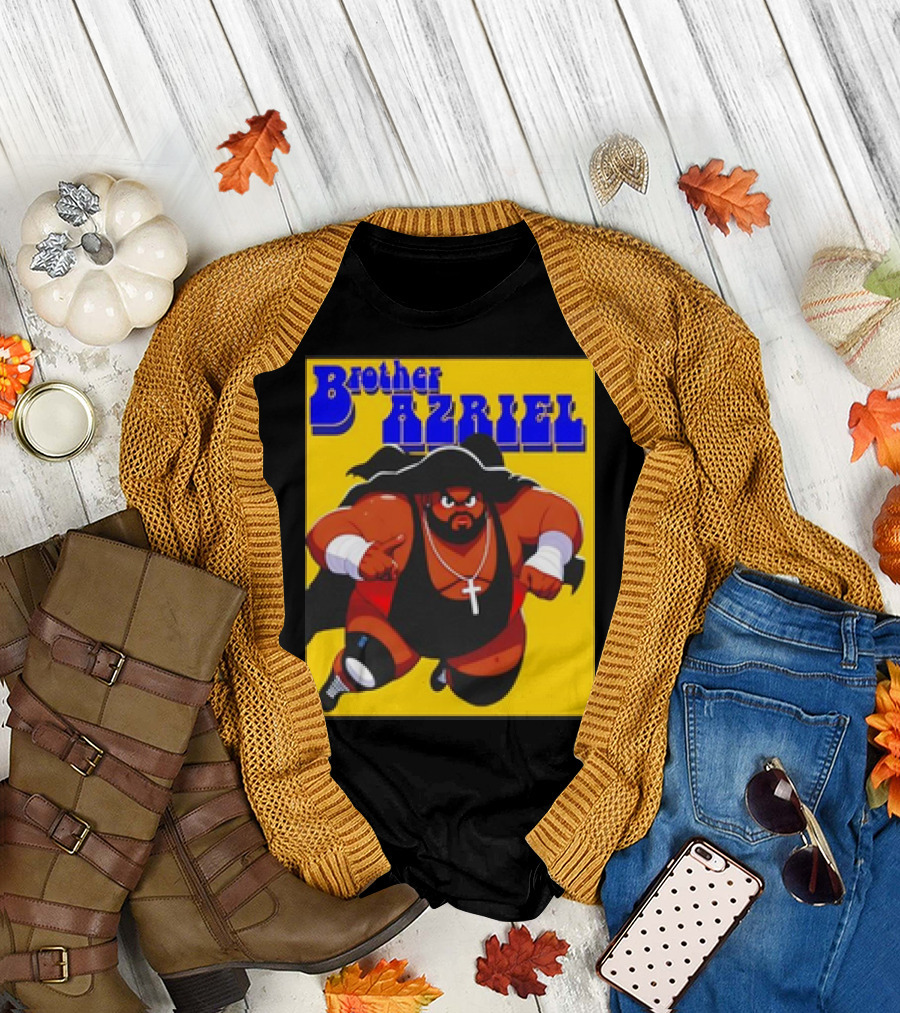 Brother Azriel Superhero Bold Text Comic T-Shirt