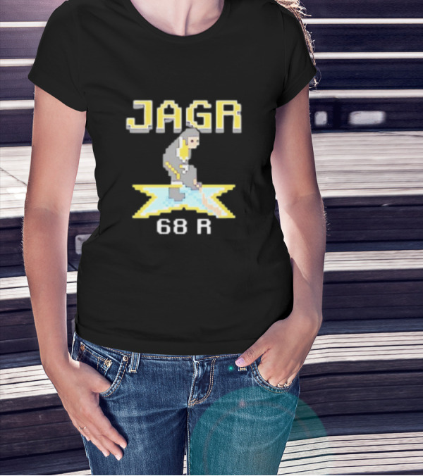 Jagr 68 R NHL Game Cartoon Player T-Shirt