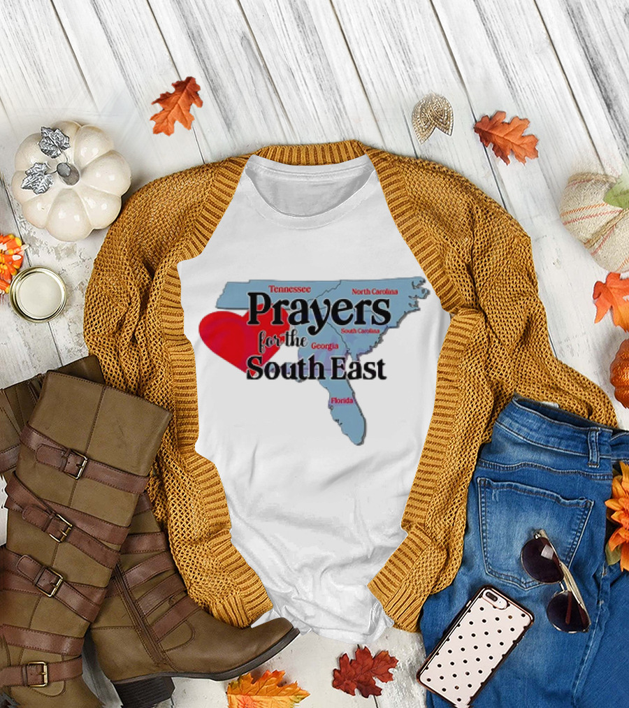 Prayers for the South East Hurricane Helene Survive Tennessee North Carolina Georgia South Carolina Florida T-Shirt
