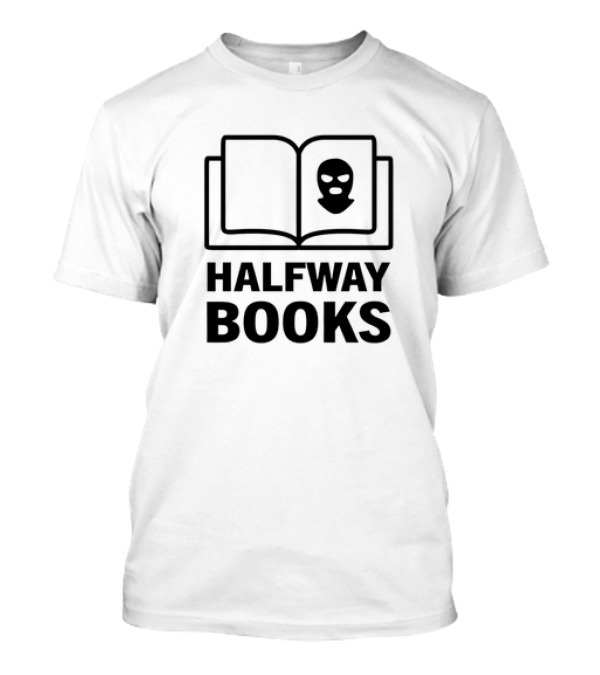 HALFWAY BOOKS Mask Icon Open Book T-Shirt