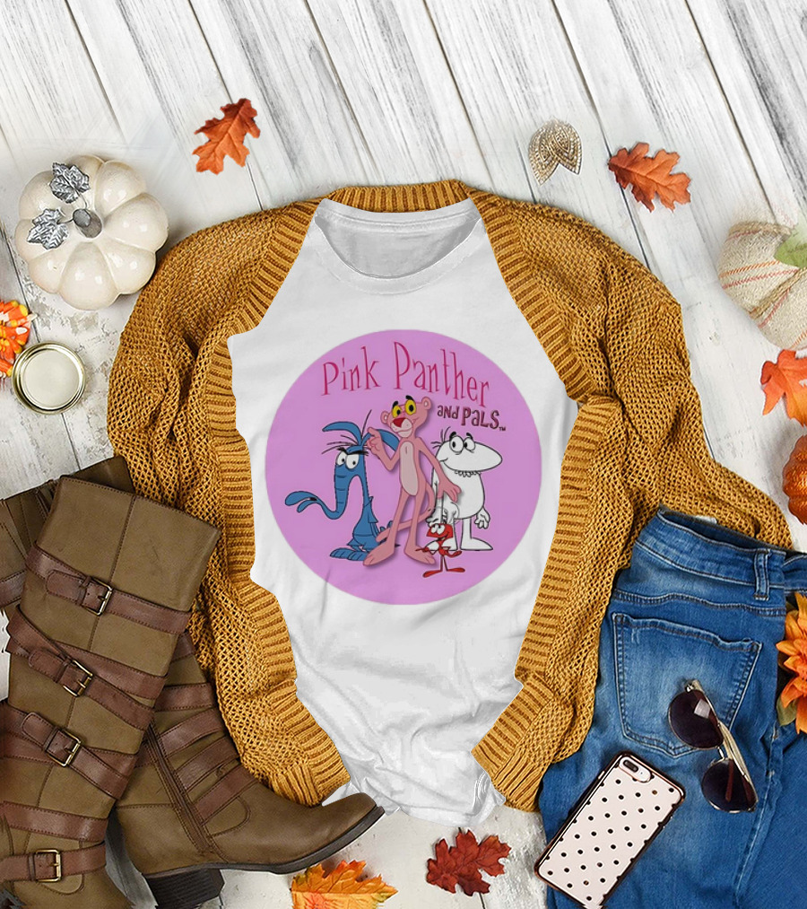 Pink Panther and Pals Circle Cartoons T-Shirt