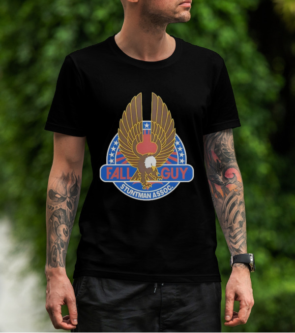 Fall Guy Stuntman Assoc Bald Eagle Emblem T-Shirt