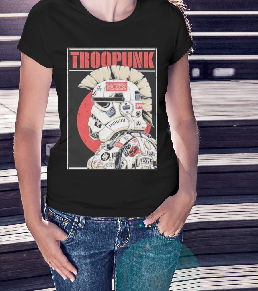 TROOPUNK NOFX Punk Rock Star Wars Stormtrooper T-Shirt
