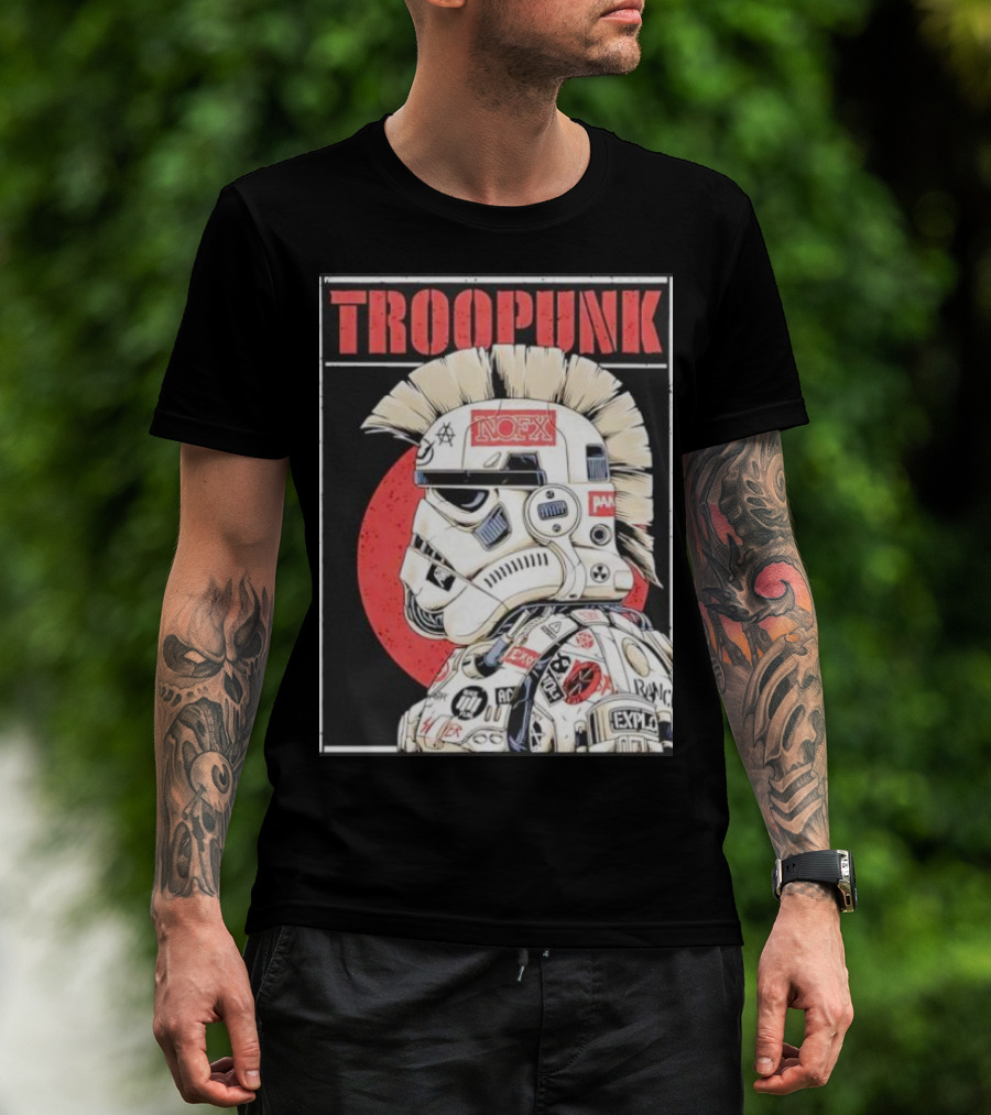 TROOPUNK NOFX Punk Rock Star Wars Stormtrooper T-Shirt