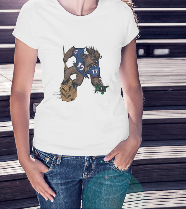 Buffalo Bills Josh Allen King Kong Shirt 17 Tower Monster T-Shirt
